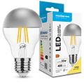 Modee LED Filament Bulb A60 E27 4W 2700K 400 lumens 320° Silver Top Glass Non-Dimmable
