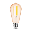 Modee LED Filamentlampe ST64 Amber 4W E27 1800K 360 Lumen 320° nicht dimmbar Glas