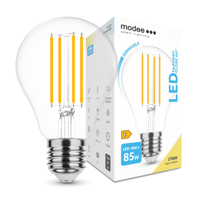 Modee LED Filament Globe A67 10W E27 2700K 1350 Lumen dimmbar 360° Glaslampe IP20