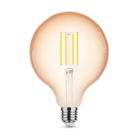 Modee LED Filament Globe G125 4W E27 Amber 1800K 300 Lumen 320° Dimmbar IP20