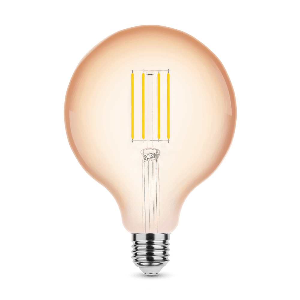 Modee LED Filament Globe G125 4W E27 Amber 1800K 300 Lumen 320° Dimmbar IP20