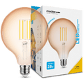 Modee LED Filament Globe G125 4W E27 Amber 1800K 300 Lumen 320° Dimmbar IP20