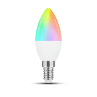 Modee LED Smart Kerze C35 4.9W E14 RGB+W 4000K 470 Lumen 200° Fernbedienung Dimmbar IP20