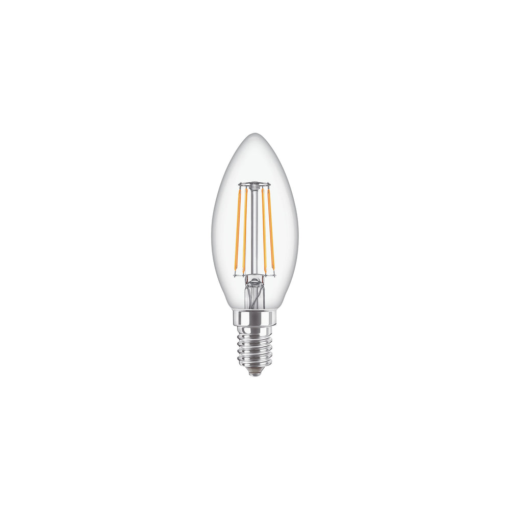 Philips CorePro LED Kerze E14 4.3W 2700K Klar B35 470 Lumen nicht dimmbar warmweiße Lampe