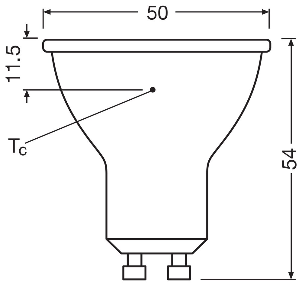 Performance LED Spot Reflector GU10 PAR16 4.5W 350 lumens 2700K 36D dimmable replaces 50W