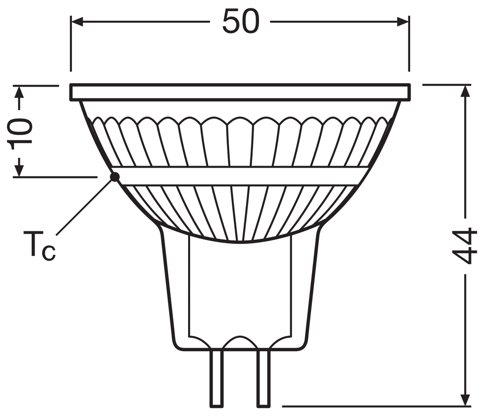 Performance LED Spot Reflector GU5.3 MR16 2.6W 4000K 210 lumens 36D Cool White, replaces 20W halogen