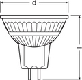 Performance LED Spot Reflector GU5.3 MR16 5W 345 lumens 2700K dimmable 36D replaces 35W