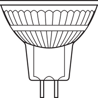 Performance LED Spot Reflektor GU5.3 MR16 5W 345 Lumen 2700K dimmbar 36D ersetzt 35W