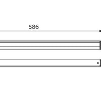 Philips BN021C LED mounting rail 10W 3000K 960 lumens 220-240V IP20 IK02 White 586mm