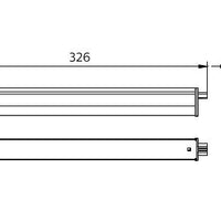 Philips BN021C LED Mounting Rail 5W 3000K 480 lumens 220-240V IP20 White 326mm