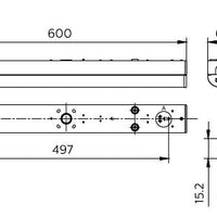 Philips CoreLine Batten BN126C LED 17W 2000 lumens 3000K 220-240V 600mm White IP20 IK04