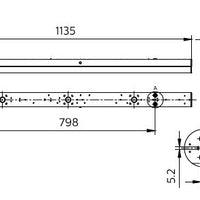 Philips CoreLine Batten BN126C LED 18W 2300 lumens 3000K 220-240V 120° White IP20 L1200