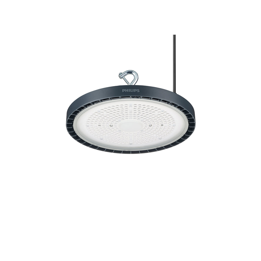 Philips CoreLine Highbay Gen5 LED 126W 20000 lumens 4000K IP65 IK08 wide beam gray die-cast aluminum