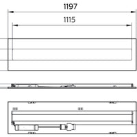 Philips CoreLine RC136B LED recessed panel, 22W-31W DALI dimmable, 3100-4300 lumens, 4000K, 1197x297 White