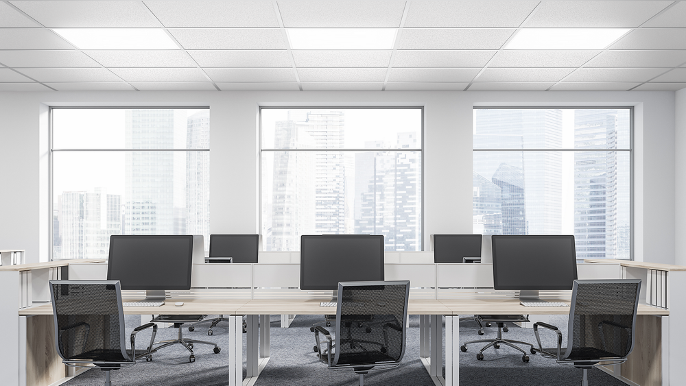 Philips LED panel light 32W 4000K 3200 lumens 220-240V IP20 UGR22 CRI80 595x595mm White