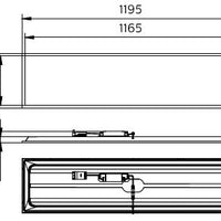 Philips Ledinaire RC065B G5 LED panel 28W 3000K/3500K/4000K 3400-3600 lumens 1195x295mm UGR19 White IP20
