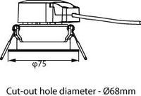 Philips Ledinaire Einbau-LED-Spot 6W 2700K 500 Lumen 36° dimmbar Weiß IP20