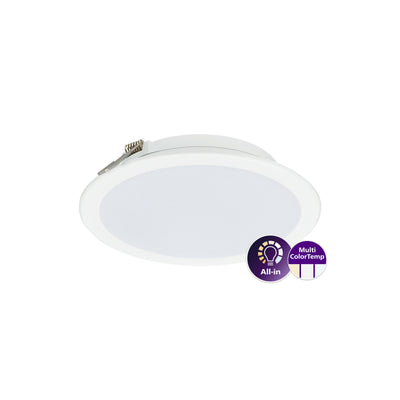 Philips Ledinaire SlimDownlight LED Einbaustrahler 19W 2000 Lumen 3000K 4000K 6500K IP20/44 Weiß Ø225mm