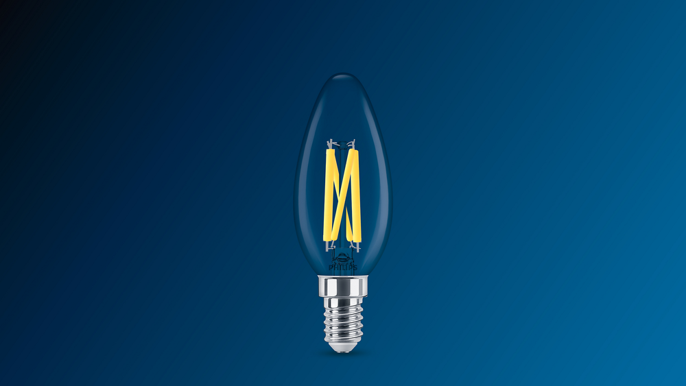 Philips MAS LEDLuster E14 P45 Klarglas Lampe 5.9W=60W 220-240V 2200K-2700K 806 Lumen 90CRI Dimmbar