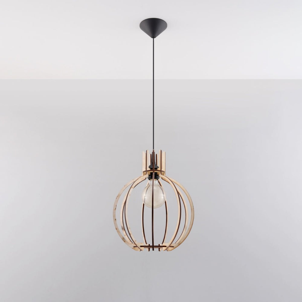 Sollux Lighting LED Pendelleuchte mit E27-Fassung, 220-240V, mattgoldenes Aluminium