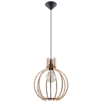 Sollux Lighting LED Pendelleuchte mit E27-Fassung, 220-240V, mattgoldenes Aluminium