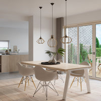 Sollux Lighting LED Pendelleuchte mit E27-Fassung, 220-240V, mattgoldenes Aluminium