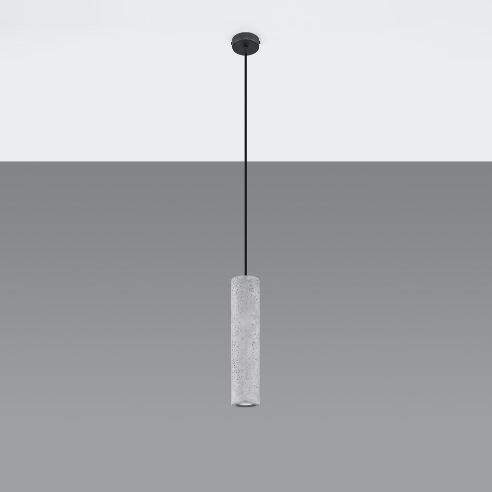 Sollux Lighting Luvo 1 LED-Pendelleuchte mit Betonschirm 300mm