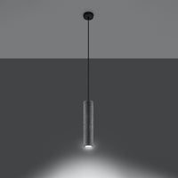 Sollux Lighting Luvo 1 LED-Pendelleuchte mit Betonschirm 300mm