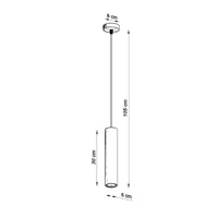 Sollux Lighting Luvo 1 LED-Pendelleuchte mit Betonschirm 300mm