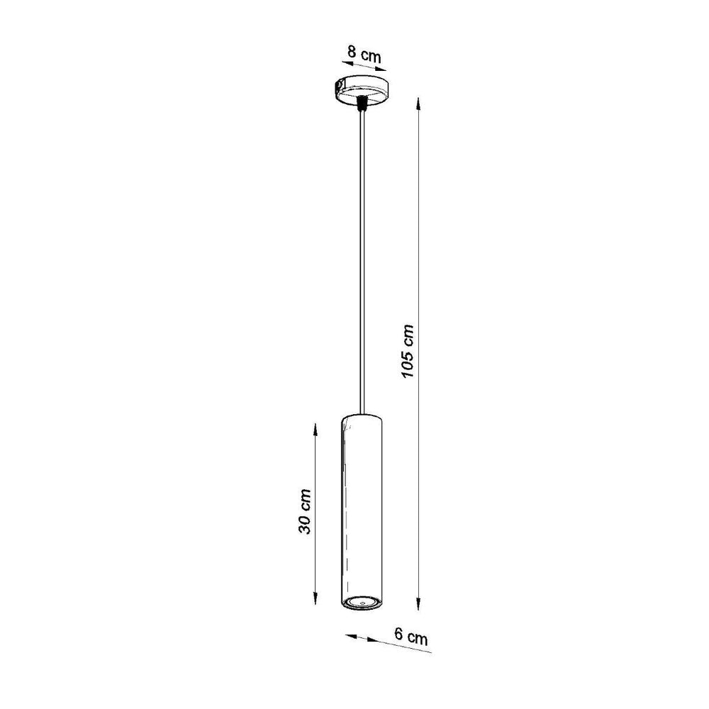 Sollux Lighting Luvo 1 LED-Pendelleuchte mit Betonschirm 300mm