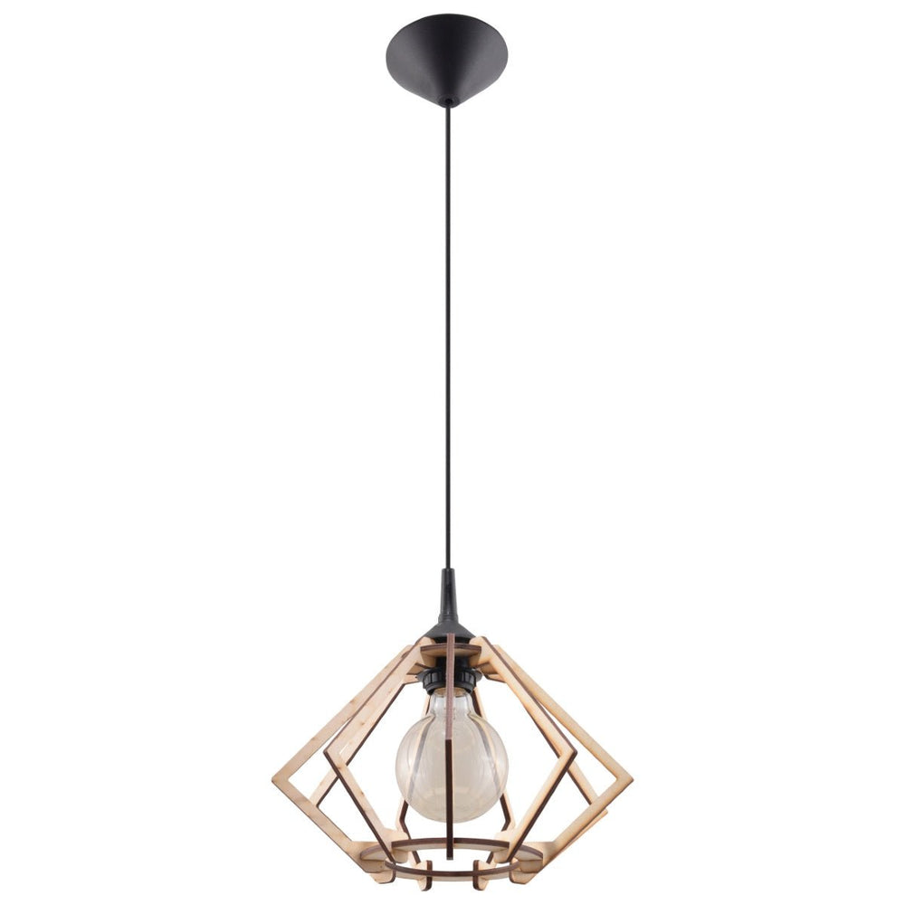 Sollux Lighting LED wood hanging lamp POMPELMO E27 220-240V