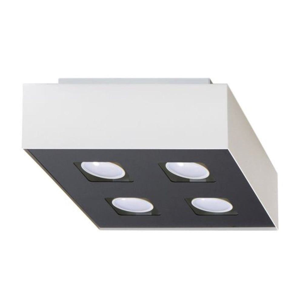 Mono LED ceiling spotlight 4 white by Sollux Lighting with 220-240V input, IP20, 50-60Hz