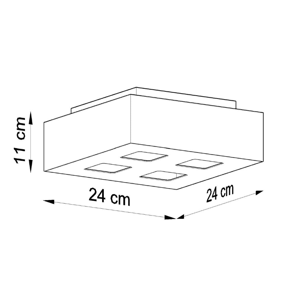 Mono LED ceiling spotlight 4 white by Sollux Lighting with 220-240V input, IP20, 50-60Hz