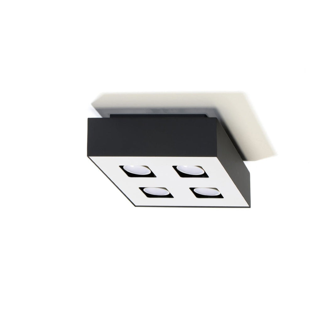 Sollux Lighting plafondspot mono 4 zwart LED lamp 50W 220-240V 80 CRI