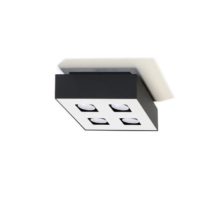 Sollux Lighting plafondspot mono 4 zwart LED lamp 50W 220-240V 80 CRI