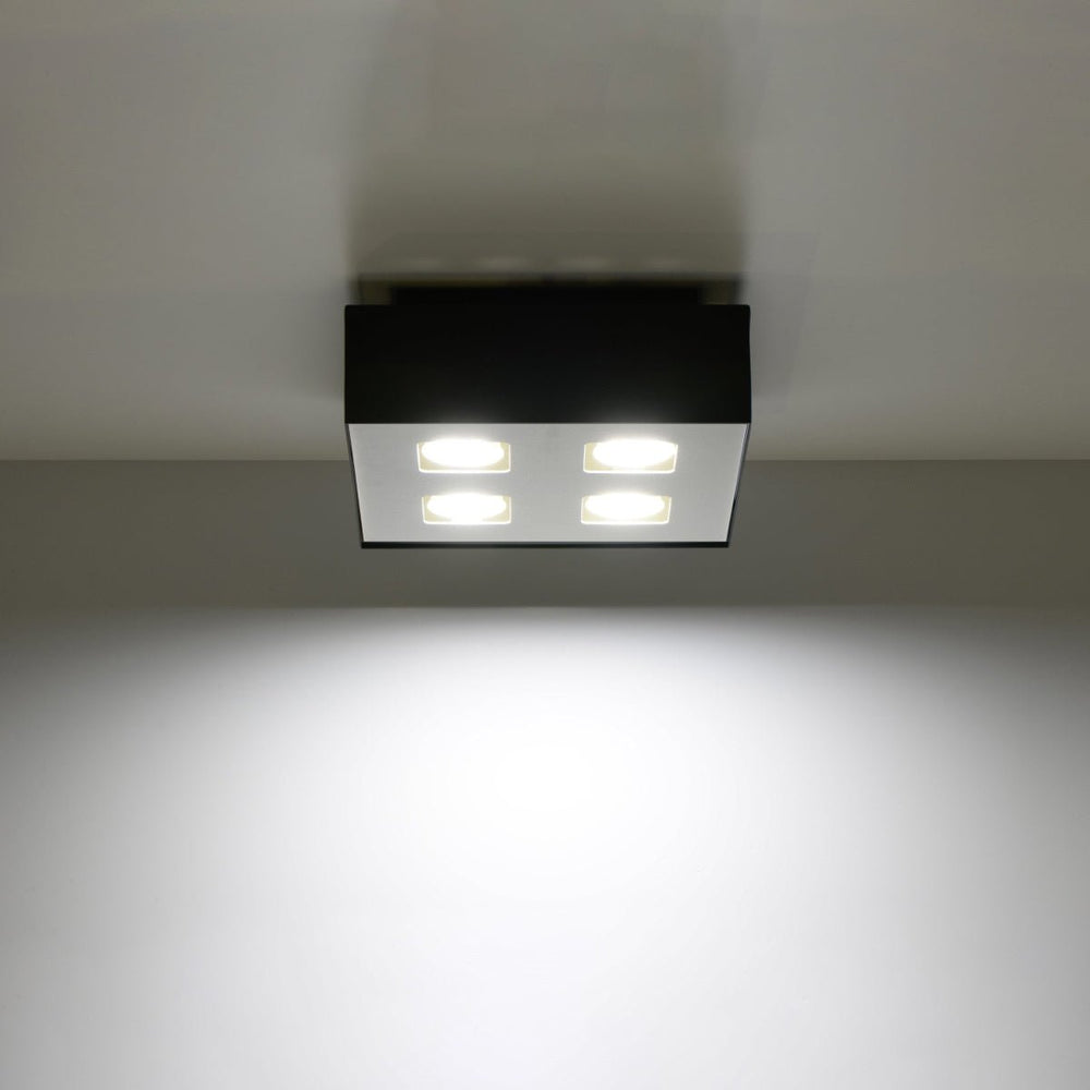 Sollux Lighting plafondspot mono 4 zwart LED lamp 50W 220-240V 80 CRI