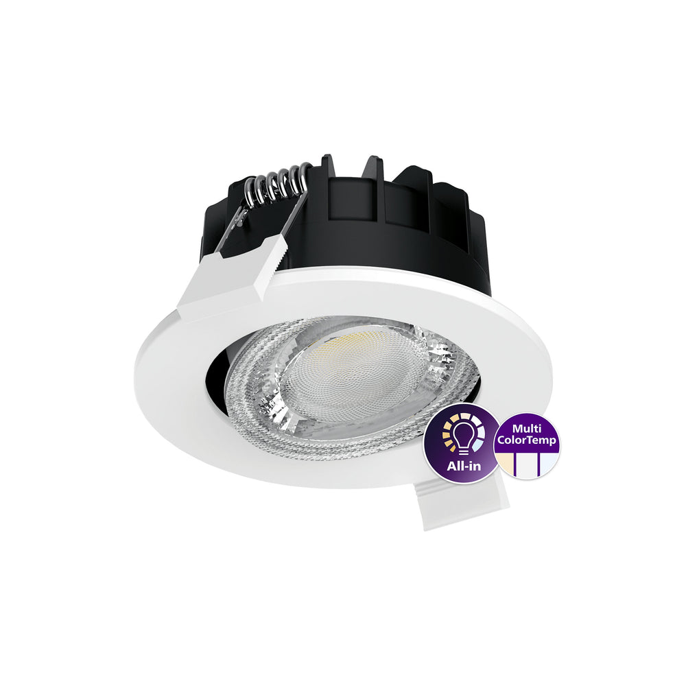 Philips Ledinaire recessed spotlight for ambient lighting, with dimmable options and adjustable design, perfect for use in any room