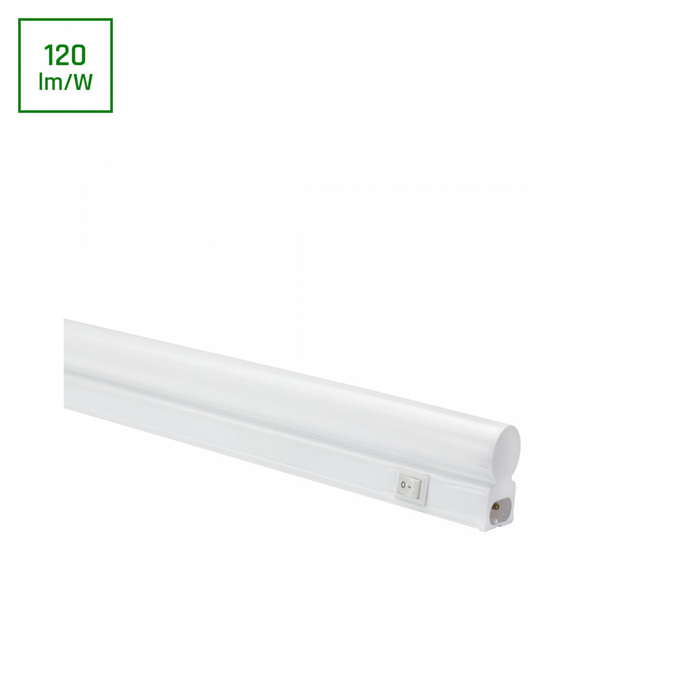 Spectrum Schranklichtleiste T5 WW 900mm 10W 3000K LED mit 120° Abstrahlwinkel und 1200 Lumen, IP20, weißes Gehäuse