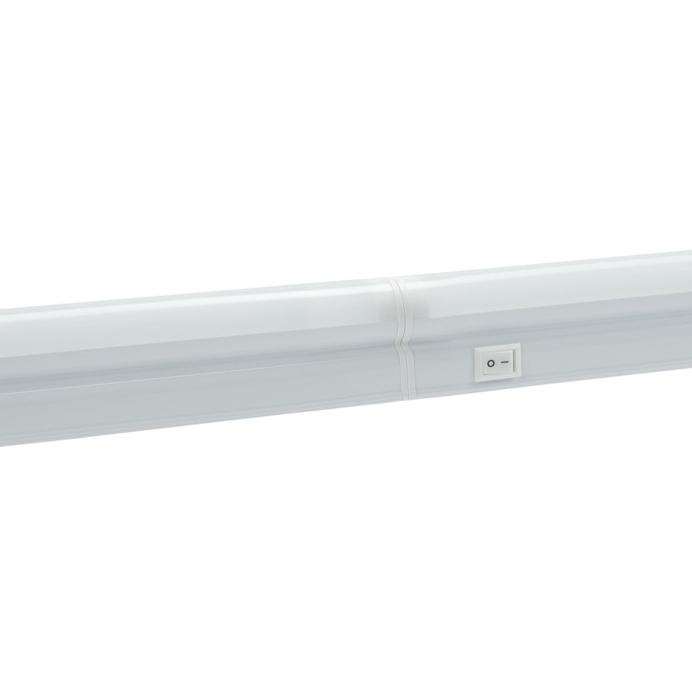 Spectrum Schranklichtleiste T5 WW 900mm 10W 3000K LED mit 120° Abstrahlwinkel und 1200 Lumen, IP20, weißes Gehäuse