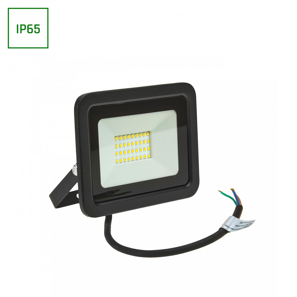 Spectrum NOCTIS LUX 2 LED-Strahler 30W 230V 6000K IP65 2770 Lumen Schwarzes Gehäuse Außenbeleuchtung