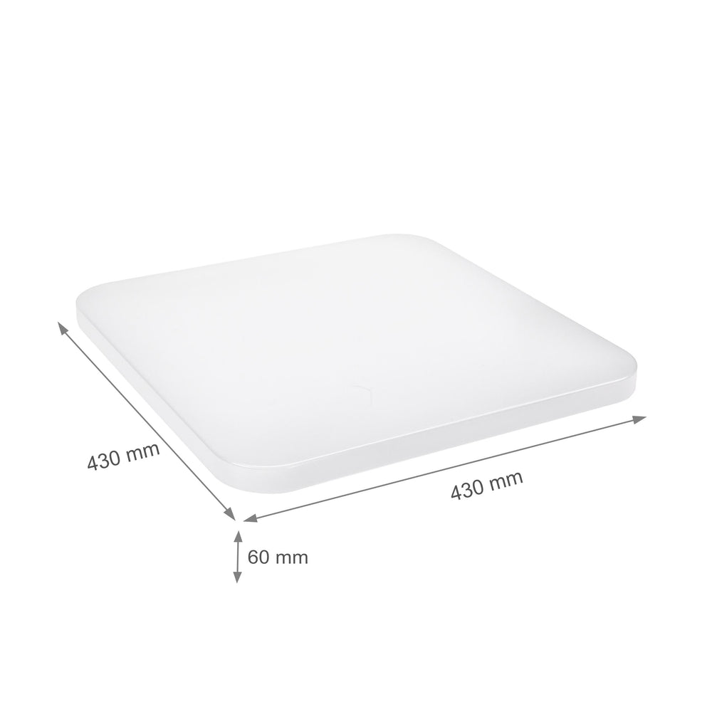 Spectrum NYMPHEA 2 LED Deckenleuchte 36W 6000K 230V IP20 IK10 Weiß 2600 Lumen 430mm