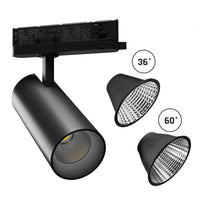 Spectrum Andromeda LED Einbaustrahler schwarz, 3000 Lumen, 3000K, IP20, CRI >90, 36°/60° Abstrahlwinkel, 15-27W einstellbar