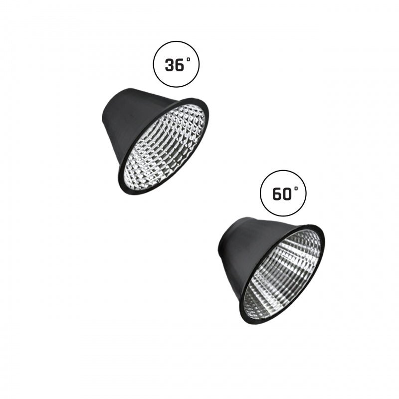 Spectrum Andromeda LED Einbaustrahler schwarz, 3000 Lumen, 3000K, IP20, CRI &gt;90, 36°/60° Abstrahlwinkel, 15-27W einstellbar