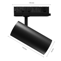Spectrum Andromeda LED Einbaustrahler schwarz, 3000 Lumen, 3000K, IP20, CRI >90, 36°/60° Abstrahlwinkel, 15-27W einstellbar
