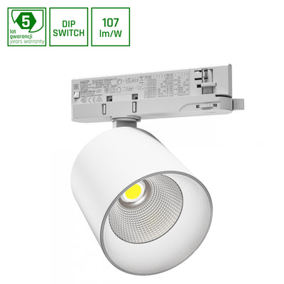 Spectrum Artemida Maxi LED-Einbauleuchte mit 42W 3000K &gt;90 CRI 4500 Lumen IP20 3-Phasen-Schienenmontage