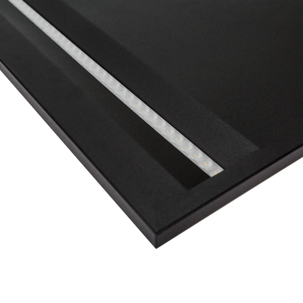 Spectrum Algine Line LED ceiling panel 44W 5700 lumen 4000K IP20 black 600x600mm