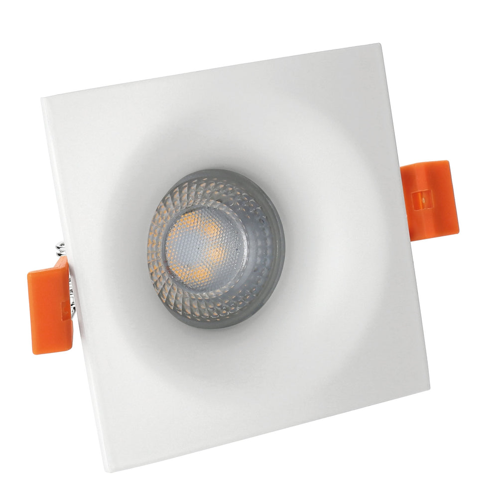 Spectrum LED FIALE V GU10 Einbaustrahler, quadratisch 85mm Weiß, Aluminiumgehäuse, IP20 Innenbereich