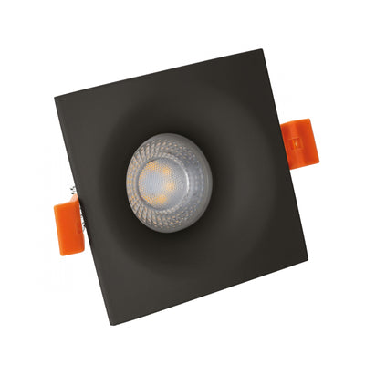 Spektrum FIALE V GU10 quadratisch schwarz, 17000 Stunden, Aluminiumgehäuse, bündig montiert, IP20, 250V, Innenbereich