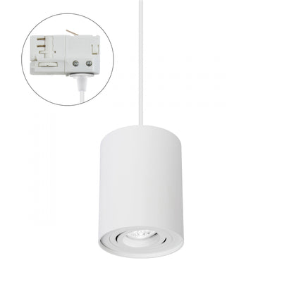 Spectrum CHLOE GU10 weiß 3-Phasen-Schiene, verstellbar, IP20 Aluminiumgehäuse 250V, Innengebrauch 93x124 mm