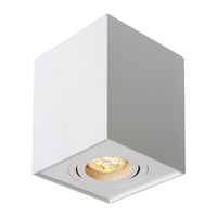 Spectrum CHLOE GU10 quadratische verstellbare Spot weiß, IP20, ideal für den Innenbereich mit Aluminiumgehäuse